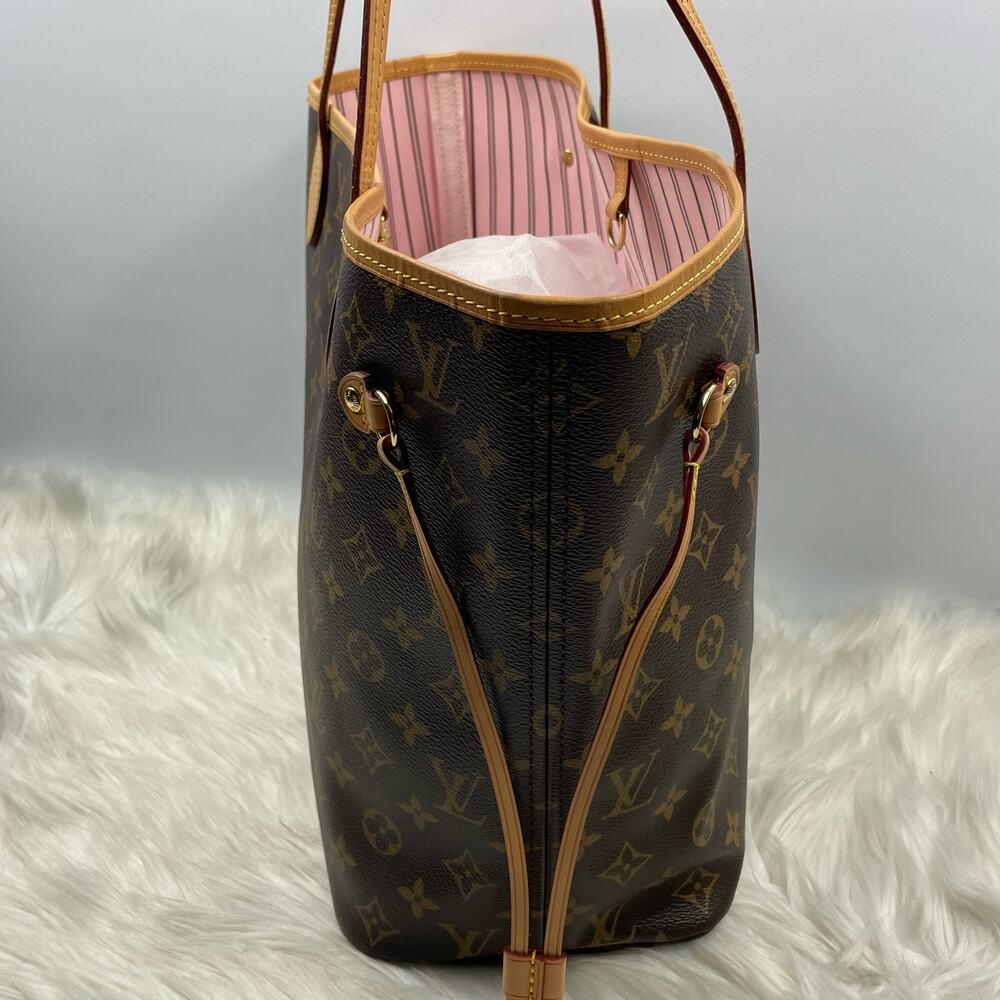 💎✨DISCONTINUED INTERIOR✨💎 Neverfull MM Monogram Canvas Tote Bag - Picture 7 of 9